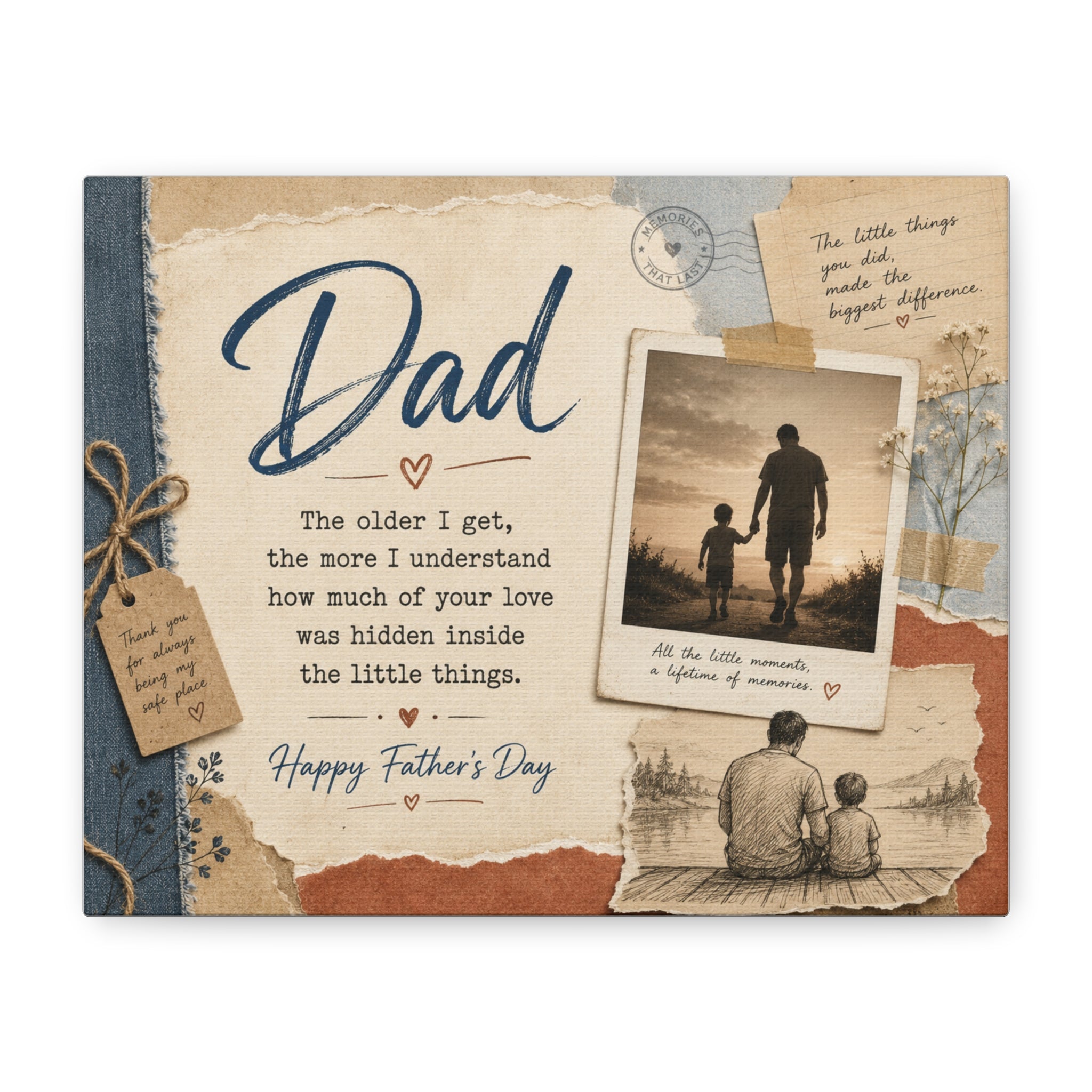 The Man Who Raised Me Canvas