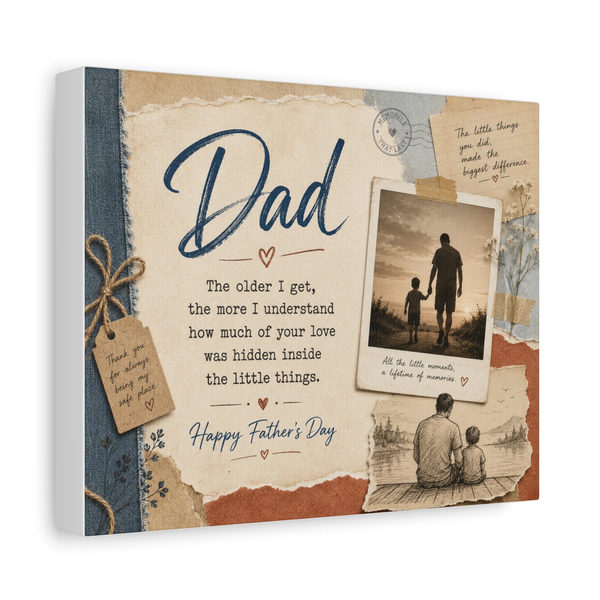 The Man Who Raised Me Canvas