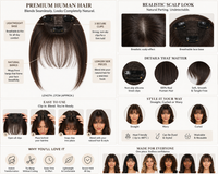 The Bangs™ — Human Hair Clip-In Bangs