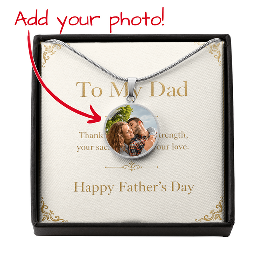Close to His Heart Photo Necklace